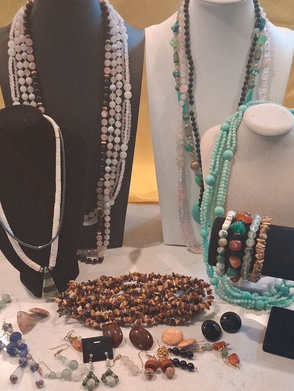 Mostly Gemstone Lot of Jewelry